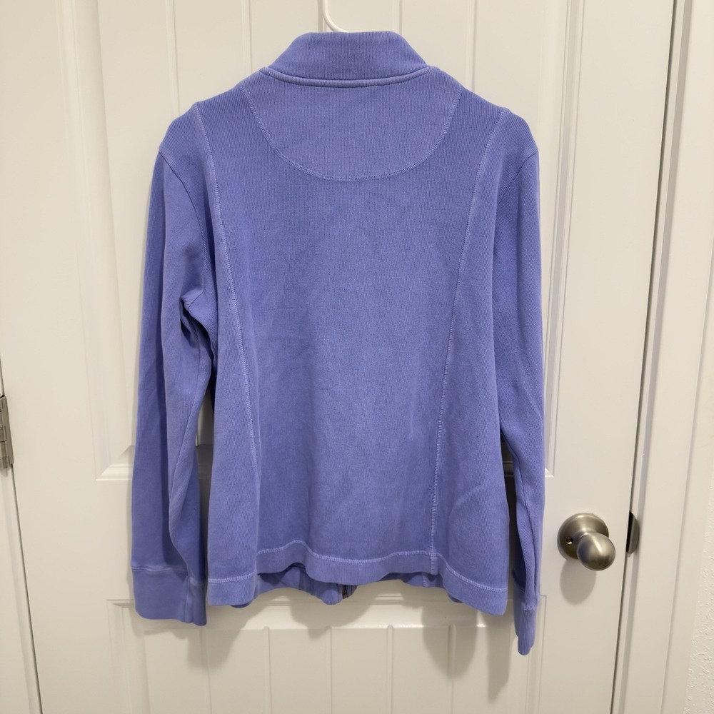 Fresh Produce Women's Purple Full Zip Long Sleeve Sweatshirt Size XL - Picture 2 of 5
